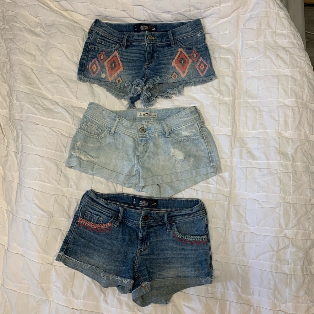 Bundle of 3 Hollister Denim Shorts . Save $!